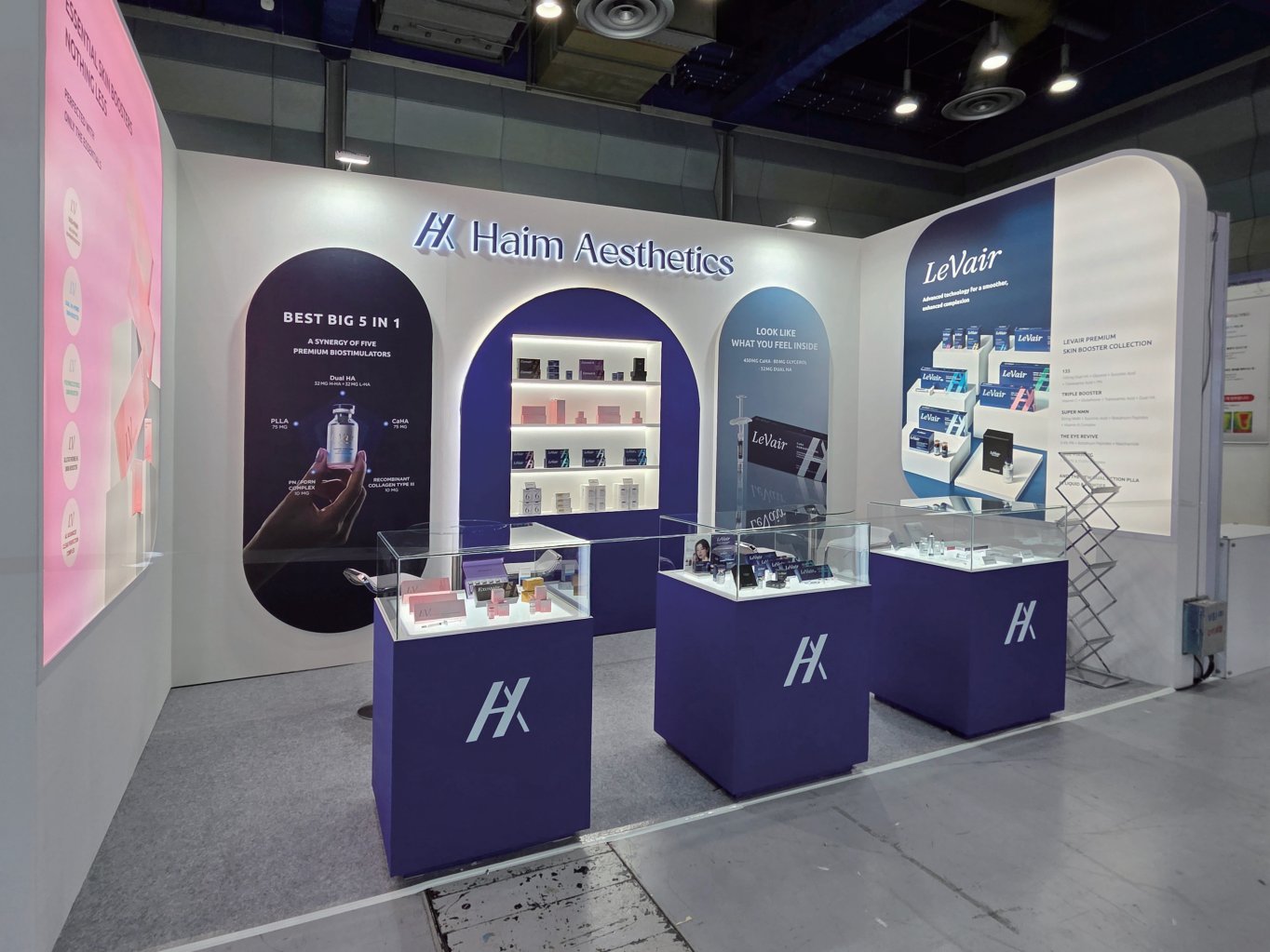 Haim Aesthetics医美产品展示展位实景